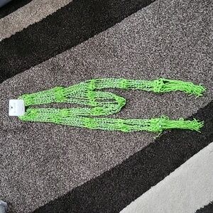 NEW Netted Bling Fashion Scarf - Lime